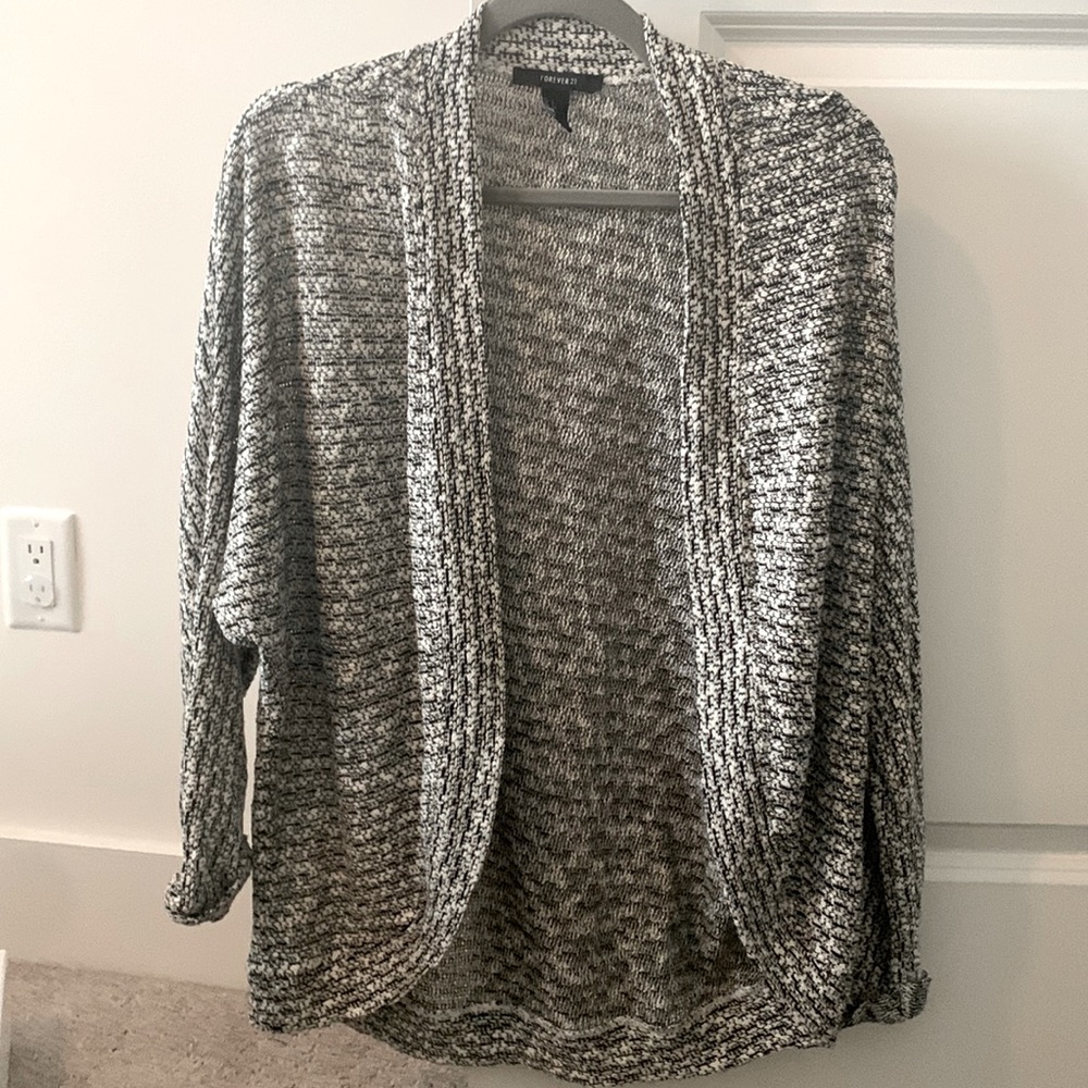 Cardigan from forever 21 black and white size Small